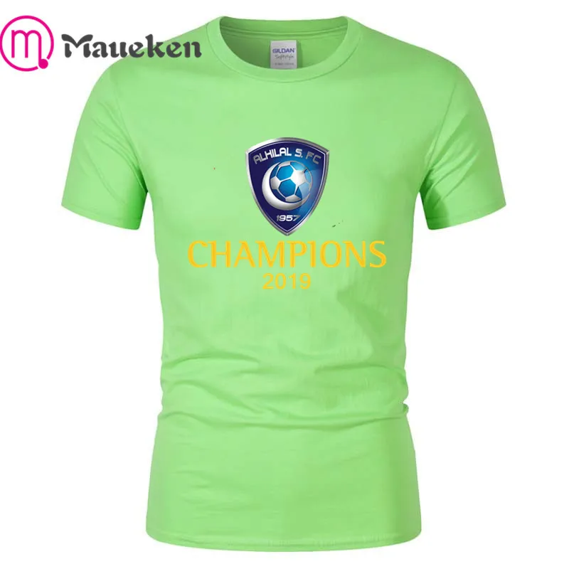 Al Hilal Al-Hilal champions, забавная Мужская футболка, модная, хлопок, хип-хоп футболка, топы, футболки, брендовая одежда - Цвет: 3