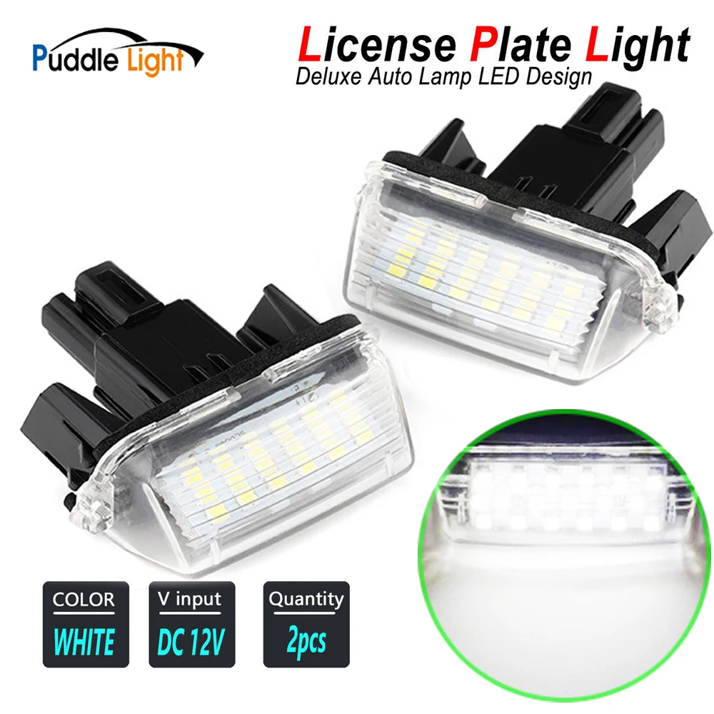 

2 Pcs Rear License Plate Light Lamp For TOYOTA VERSO EZ YARIS CAMRY COROLLA AURIS AVENSIS PROACE PRIUS VIOS SAI RACTIS CANBUS