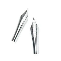 1pc diy 750 159 metal standard fountain pen nib silver curved tip for jinhao 1 0mm