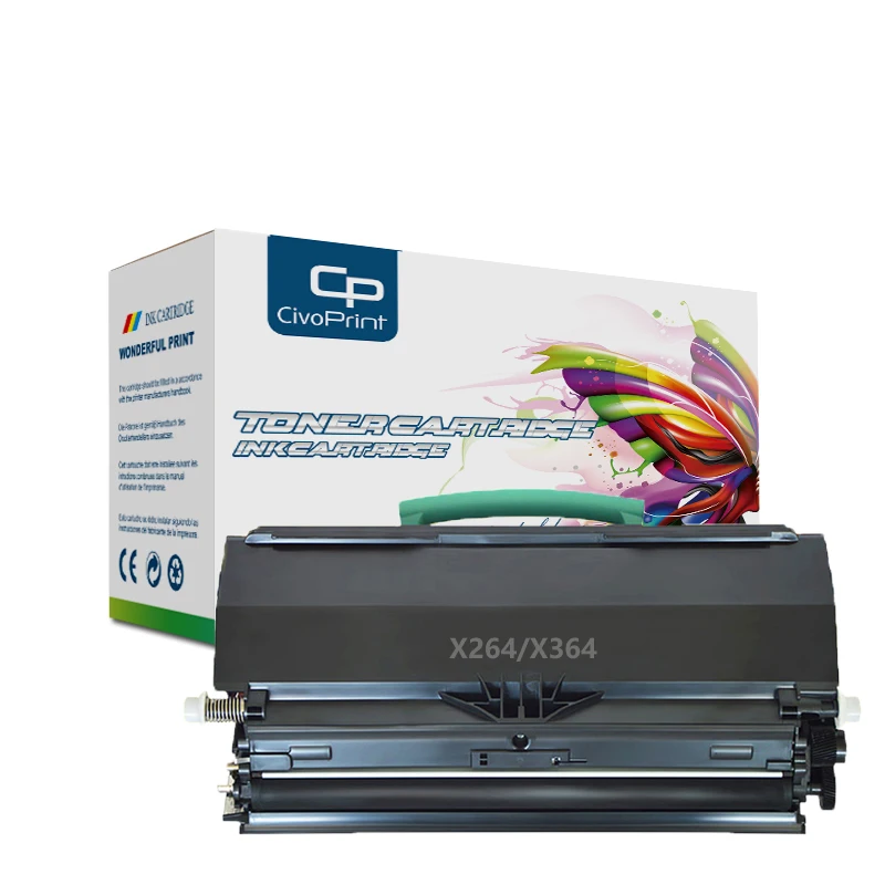 Совместимый картридж с тонером Civoprint чипом X264 X364 для принтера Lexmark X264dn X363dn X364dn