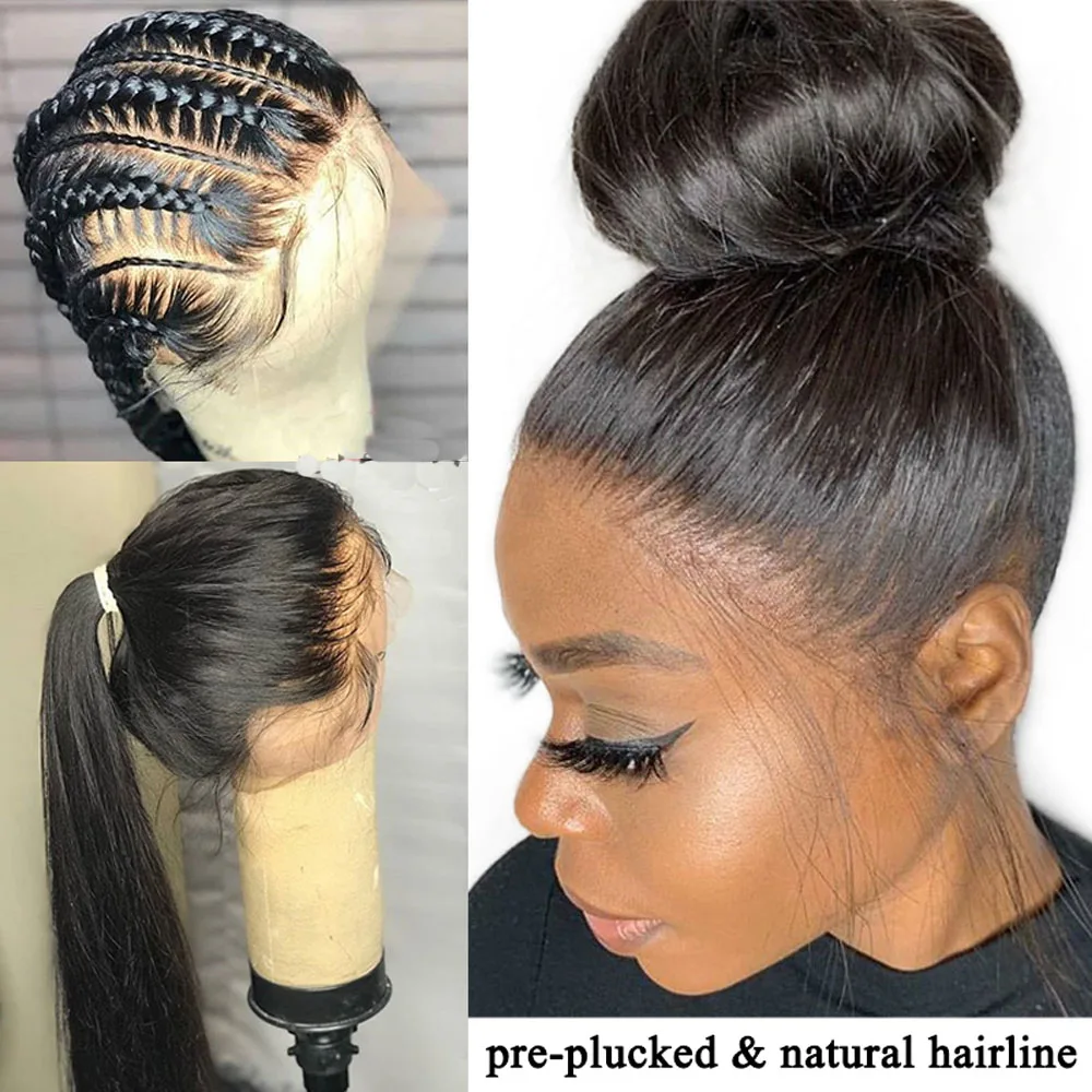 Sapphire Straight Peruvian Pre Plucked Full Lace Human Hair Wigs Glueless Full Lace Wigs Natural Full Lace Wig With Baby Hair