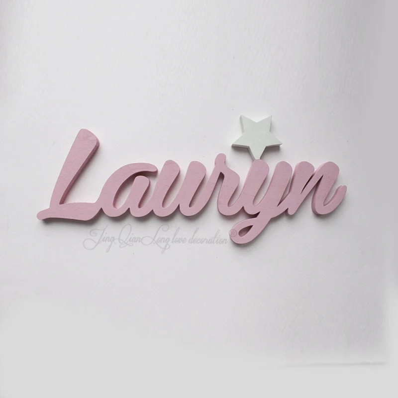 Продажа Деревянный знак с именем мальчика или девочки со светящимися в темноте звездами, Детские именные знаки, детский Знак, декоративные знаки дл...
