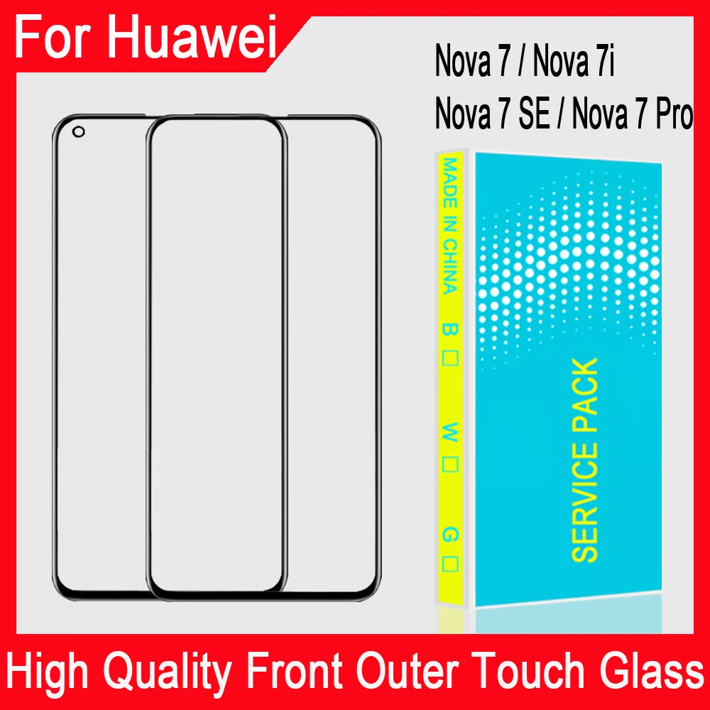 ЖК дисплей с сенсорной панелью переднее стекло для Huawei Nova 7 7i SE Pro сенсорного