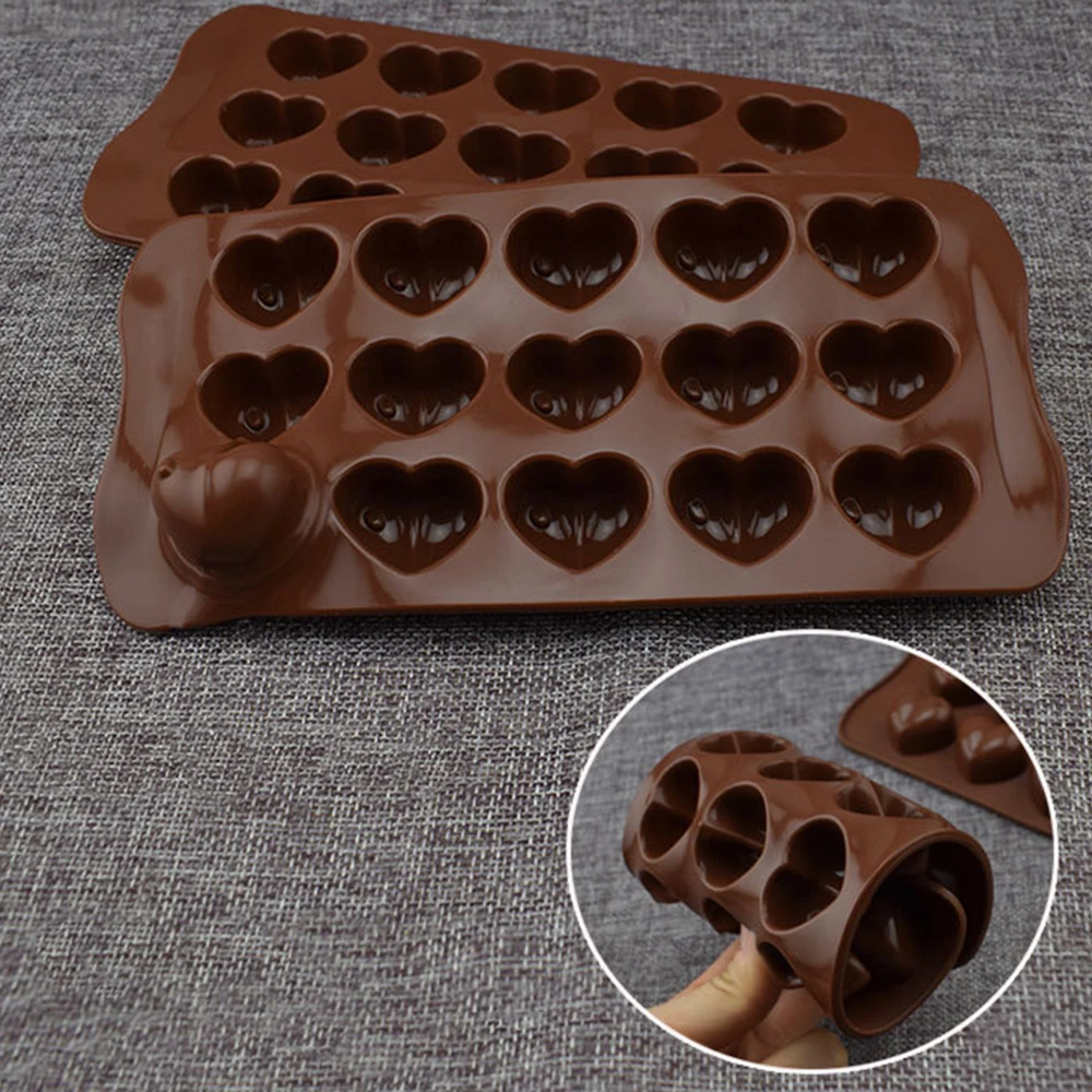 Силиконовая форма для шоколада Love Heart желе и мороженого торта инструмент выпечки