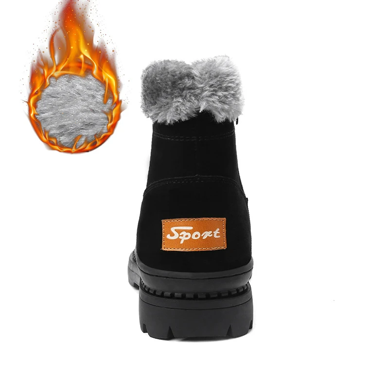 BACKCAMEL/Новинка 2018 года мужские ботинки с плюшевой подкладкой теплая хлопковая