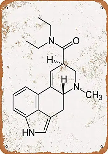 

8x12 металлический знак-LSD молекула II-винтажный настенный Декор для дома