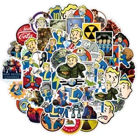 103050pcs game fallout pvc graffiti stickers for laptop motorcycle phone skateboard anime pegatinas waterpoof sticker toys