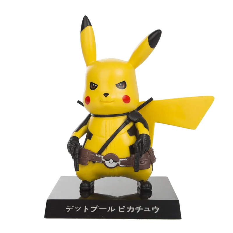 Модель Pokemon 3 Стили Пикачу COS Дэдпул 15 см карманные фигурки монстров из аниме куклы