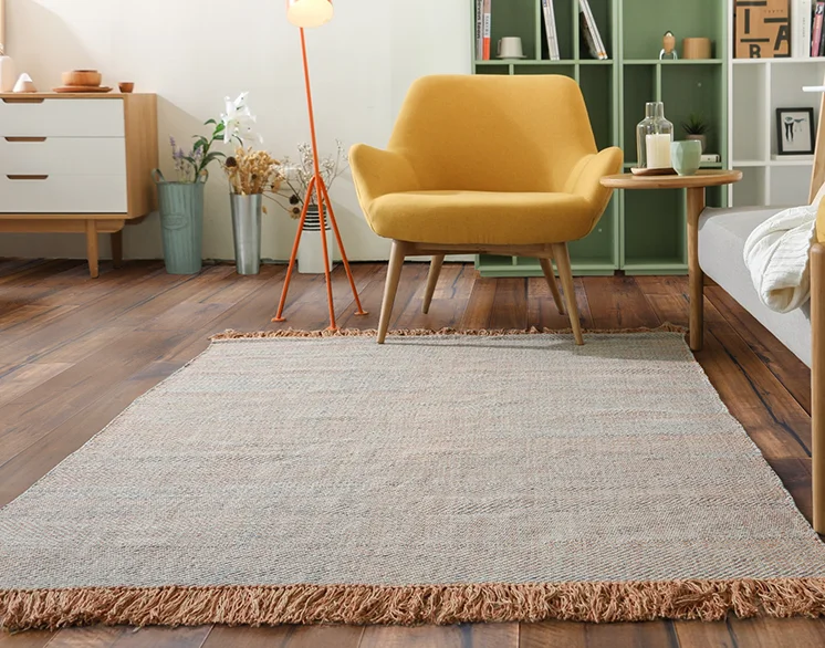 Ковер с бахромой ручной работы для дивана гостиной спальни ковер из окрашенной