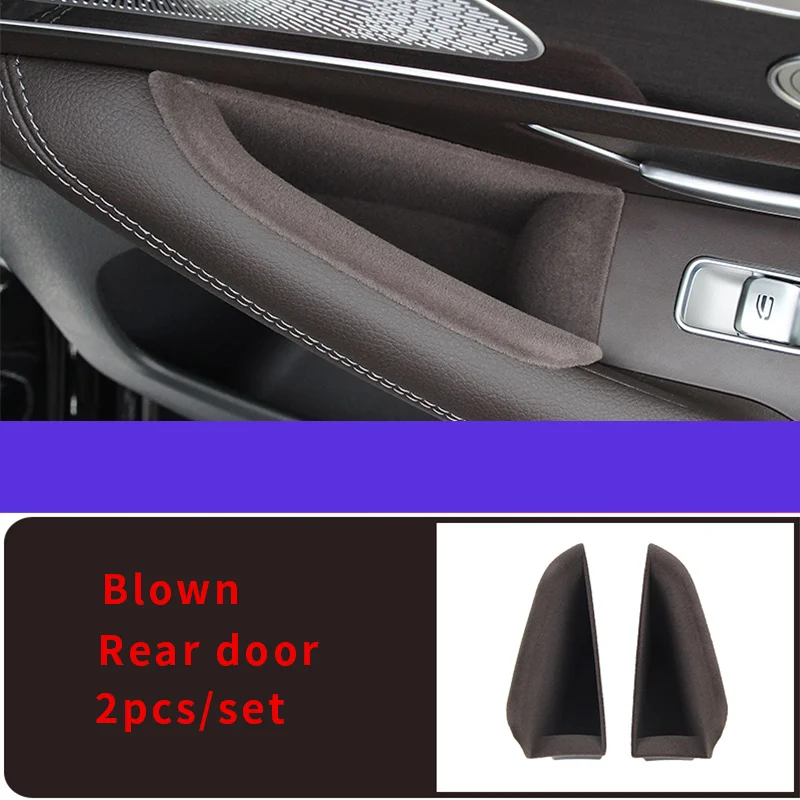 blown rear 2pcs Дверная коробка для хранения для Mercedes gle w167 gle carbon gle gle 350/amg 450 500e amg ixterior украшения Аксессуары - Название цвета: blown rear 2pcs