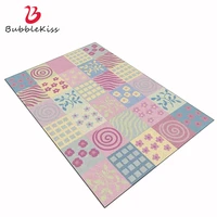 bubble kiss pink carpets rugs for living room flower plaid large area rugs modern home decoration girl bedroom floor mat rugs