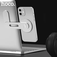 hoco portable magnetic phone holder stand for iphone 12 pro max adjustable computer laptop screen side mount bracket for 12 mini
