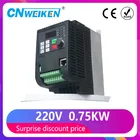 VFD 0.75KW инвертор 220 V AC инвертор частоты 1 фаза вход 3 фазы 220 V выход