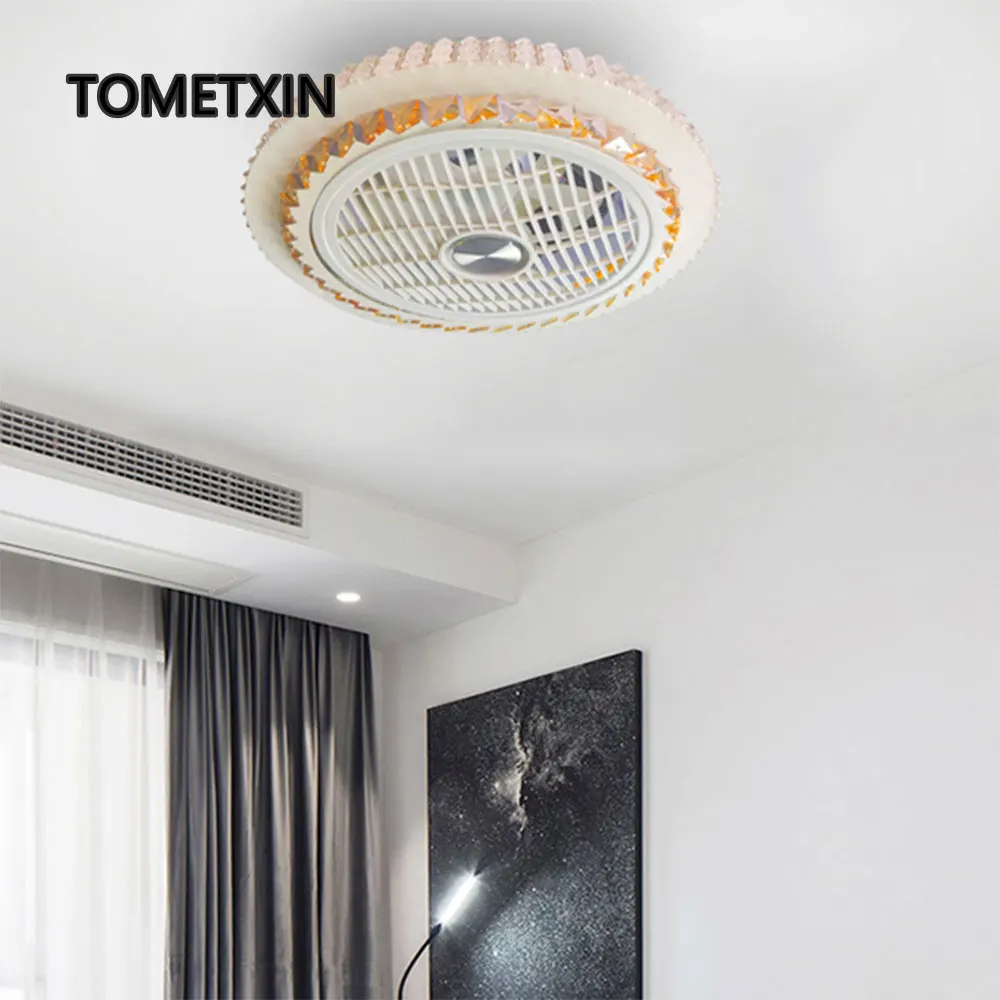 Потолочный вентилятор со светодиодной подсветкой Домашний Светильник с