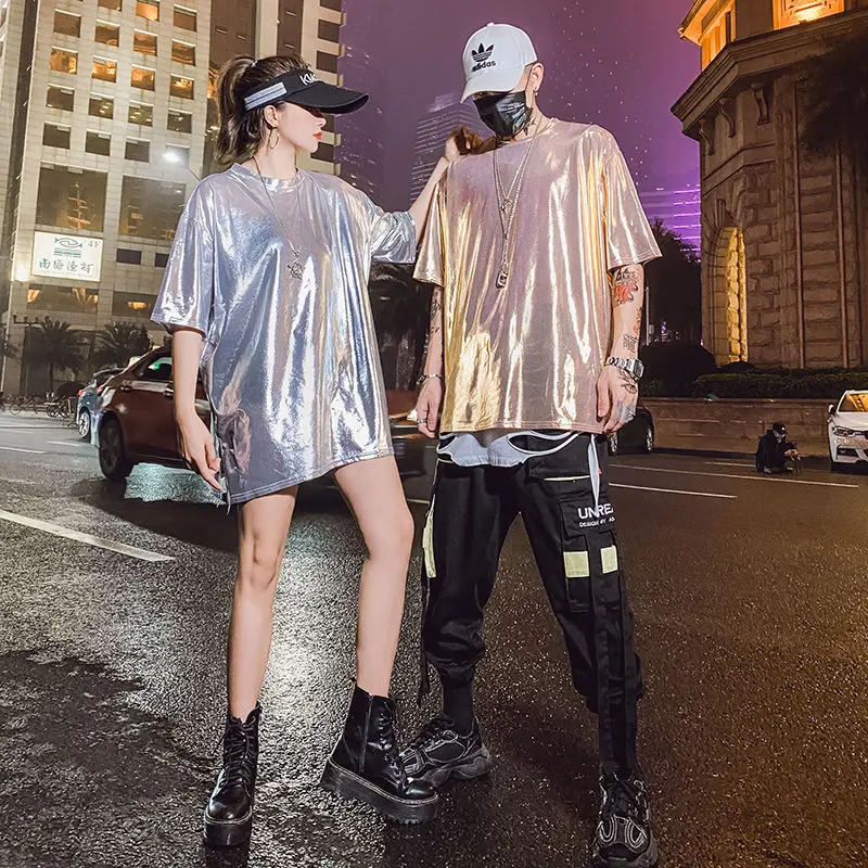 Новинка лета 2020 популярная Молодежная свободная Яркая футболка для пары с