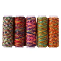 5pcs sewing thread rainbow color sewing thread hand quilting embroidery sewing thread diy apparel sewing accessories