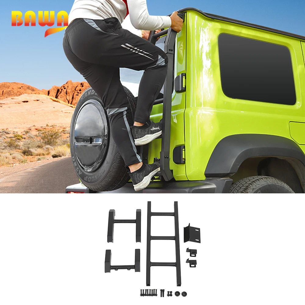 Автомобильная лестница BAWA для задней двери Suzuki Jimny 2019 + Новая Металлическая