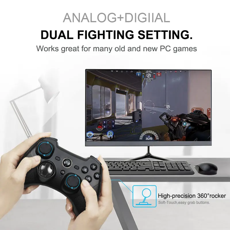 Беспроводной игровой контроллер с двойной вибрации геймпад для PS3 консоли ESM 9101