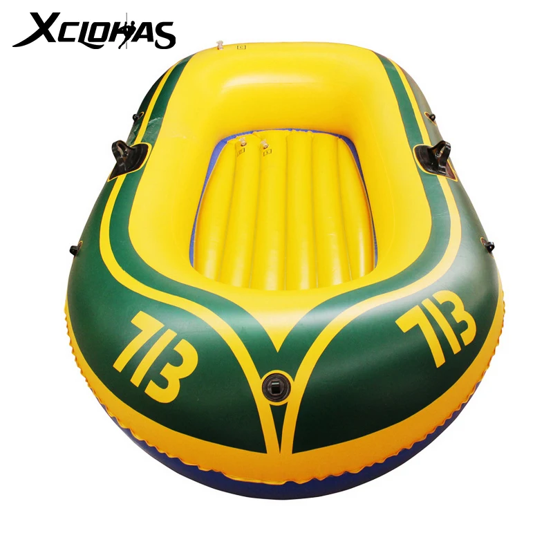 XC LOHAS 2 Person PVC Inflatable Boat Rubber Boat River Stream Lake Drifting With Paddles Pump Patching Kit And Rope 175x115cm