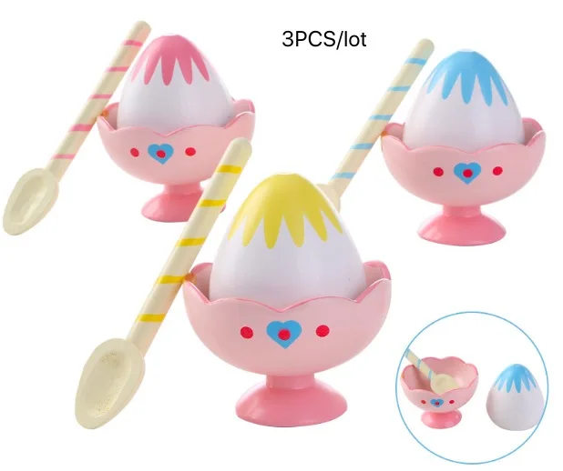 

3pcs/lot Wooden pretend play ice cream Kitchen Food Toys Children Wooden Toys for Preschool Girl Boy Montessori educational