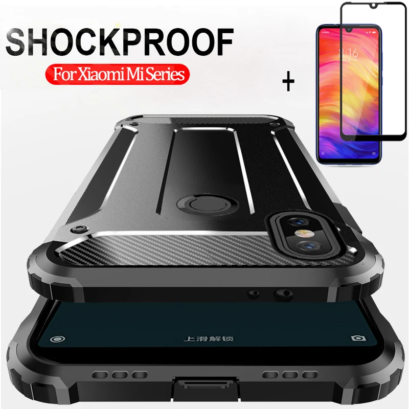 

Shockproof Armor Case For Redmi Note 7 K20 Pro Redmi 7 Hard Protection Case Cover Xiaomi Mi 9 T Pro Mi 9T Silicone Case