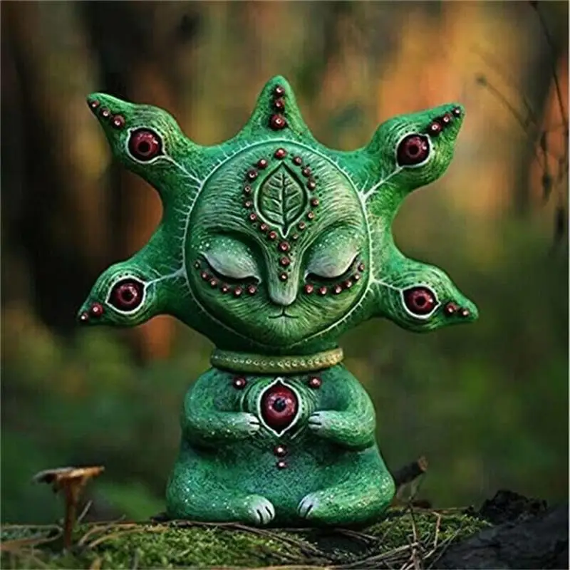 

Fantasy World Handmade Resin Statue Home Decor Vivd Color Garden Outdoor Statues Ornaments For Home Garden Decoration