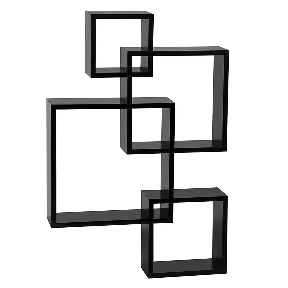 

Storage Organizer Wall Mounted Corner Shelves Zig Zag Floating Wall Mount Corner Rack Wooden Display Shelves Home Decor