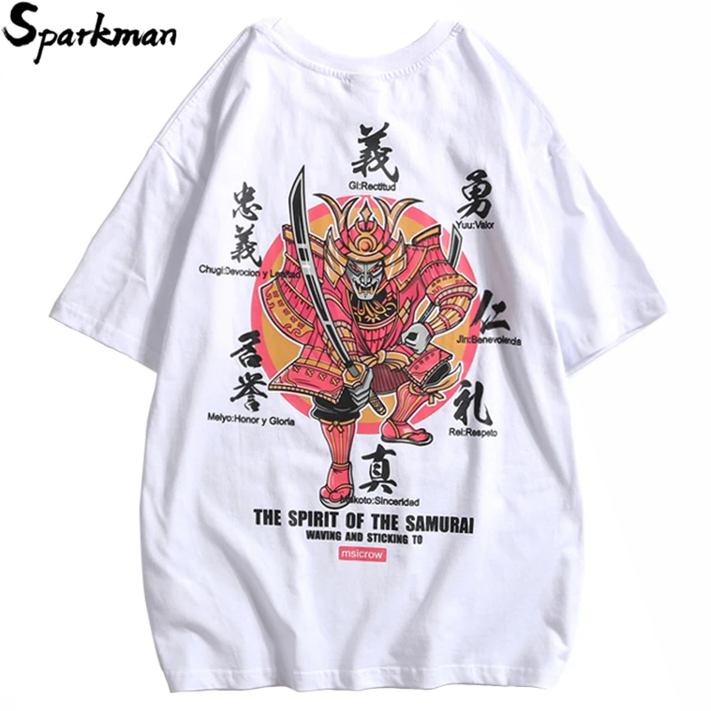 2019 футболка в стиле хип хоп уличная Мужская Харадзюку летняя с принтом японского