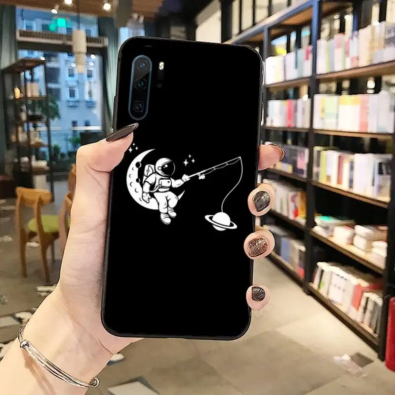 

astronaut Phone Case Funda For Huawei P9 P10 P20 P30 Lite 2016 2017 2019 plus pro P smart