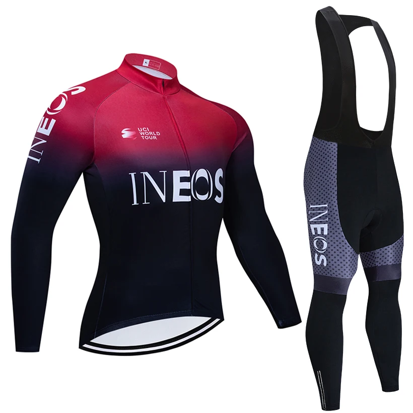 

Winter 2021 New INEOS cycling jersey Sportswear 20D Bike Pants men long Ropa Ciclismo Thermal Fleece bicycling Maillot Culotte