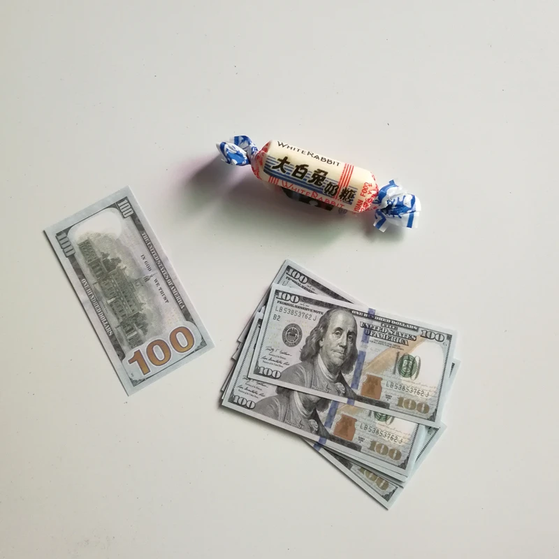 Креативный подарок Миниатюрная игрушка 100 долларов США фото украшение бумажные