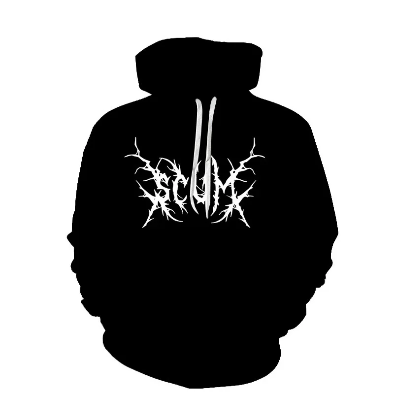 Пуловер с 3D-принтом сорняков свитшот капюшоном листьями для мужчин и женщин