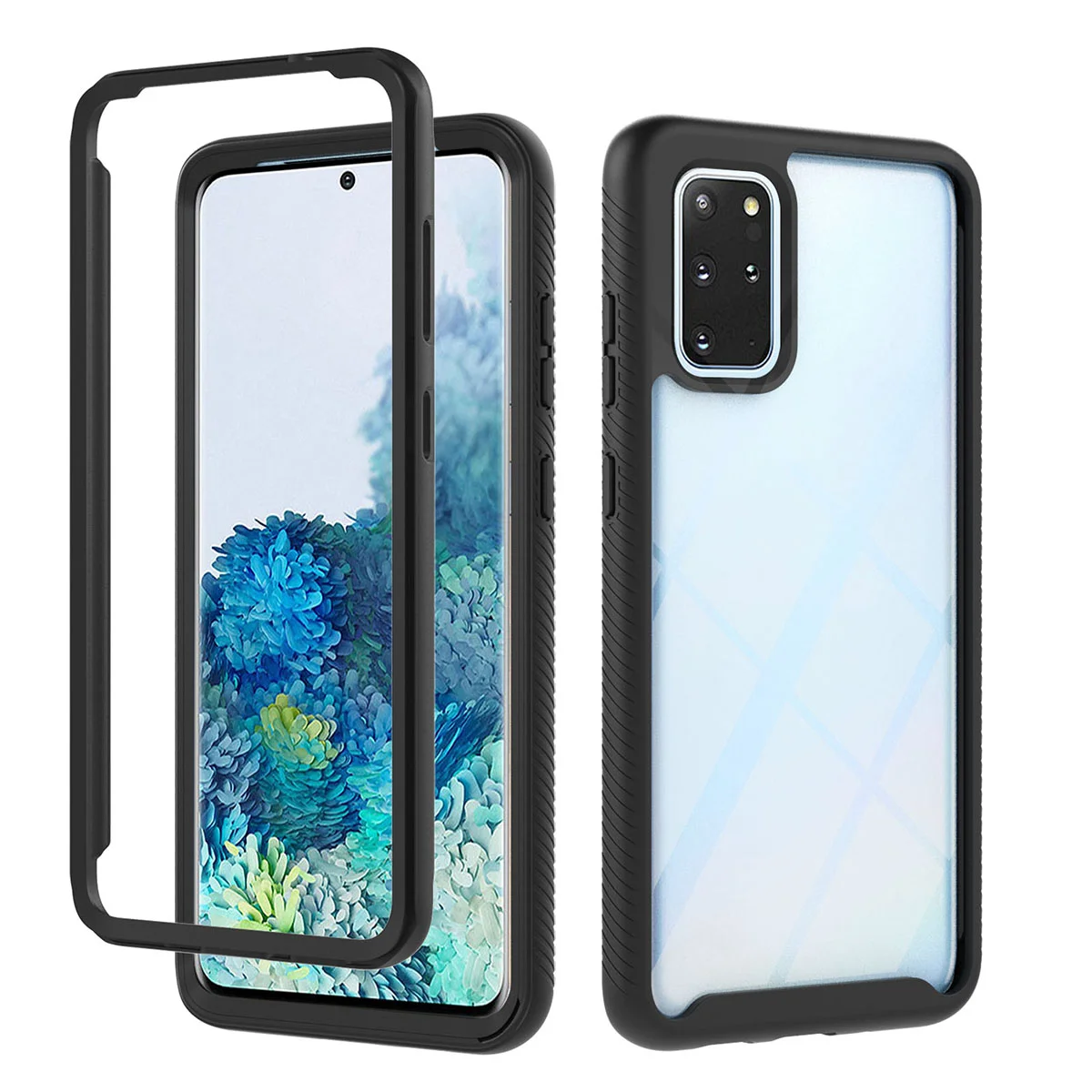 

Non-slip Phone Shell Shockproof Anti-fall Case Compatible for Galaxy S20 Plus
