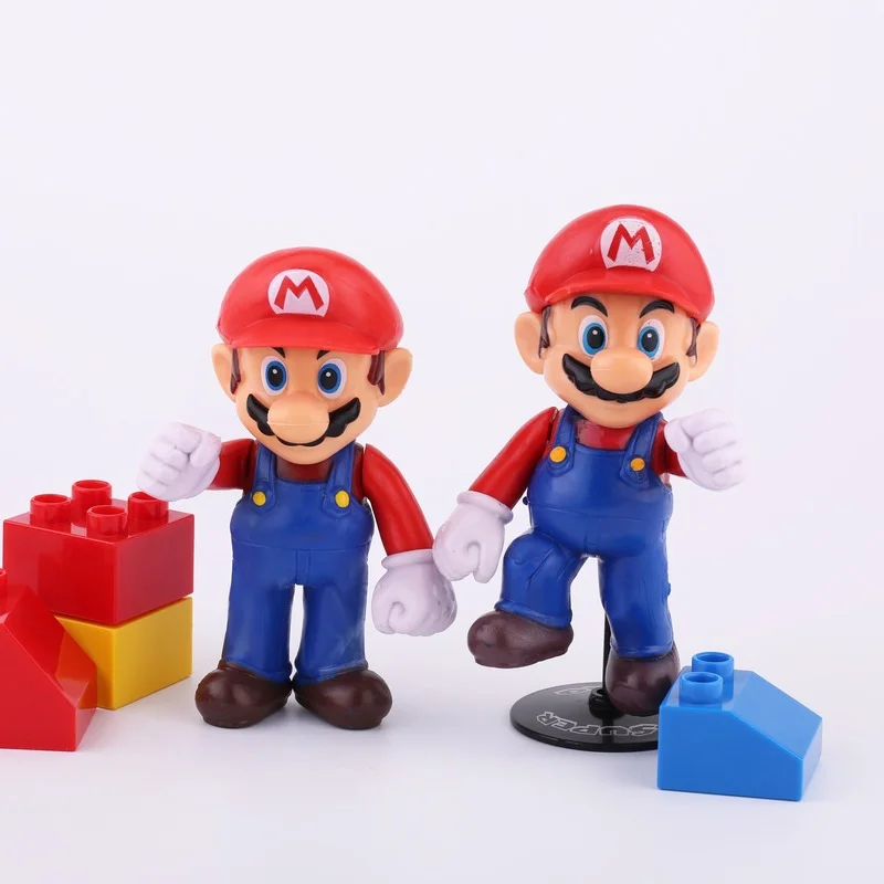 

Bandai Anime Action Figures 11cm Marios Pvc Model Dolls Table Decoration Cake Decoration Collection Child Gifts Ornaments
