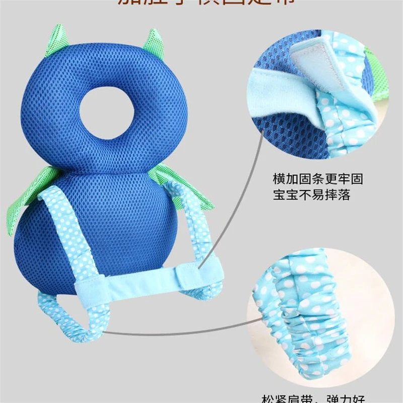 

Pink /blue Color Baby Walking Pillow Pad Toddler Baby Head Protection Pad Baby Neck Wings Resistance Cushion Bedding Backpack