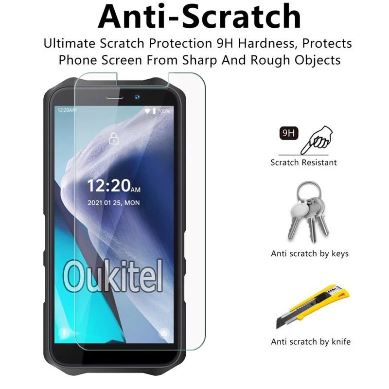 Закаленное стекло для Oukitel WP12 WP10 WP7 WP6 WP8 WP5 Pro защитная пленка переднего экрана