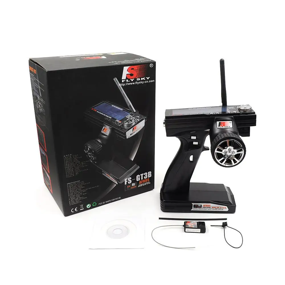 

Flysky FS GT3B 2.4G 3ch RC System Remote Controller Transmitter and Receiver for RC Car RC Boat