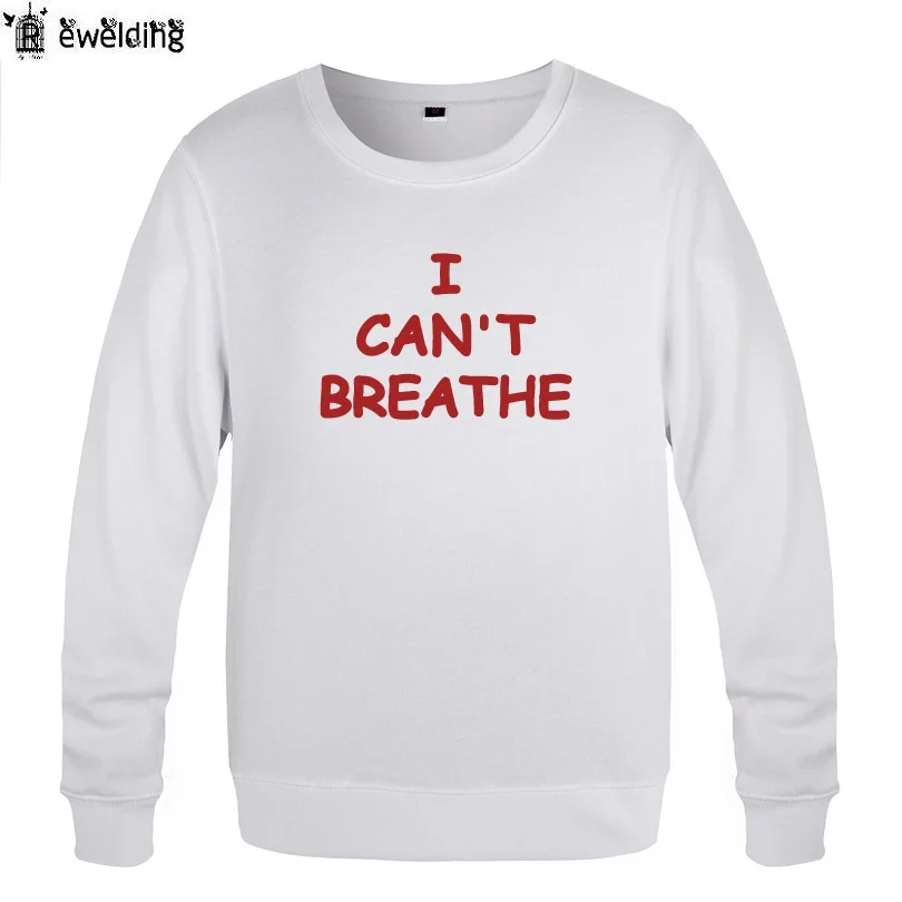 

I Can't Breathe Eric Garner Protest Sweatshirts Men New Autumn Winter Mens Long Sleeve Pullover Hoodies Streetwear Coat