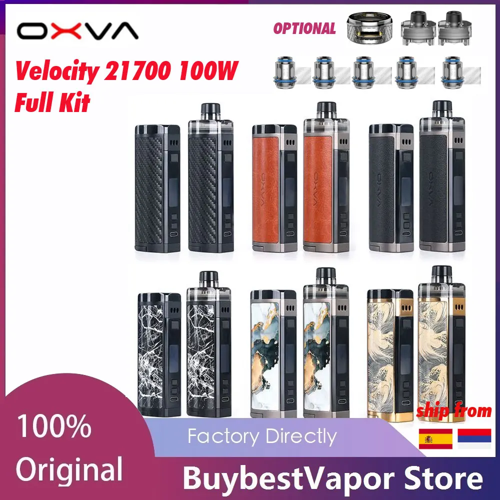 Оригинальный OXVA скорости комплект питание от 21700/18650/20700 Батарея 100 Вт полный