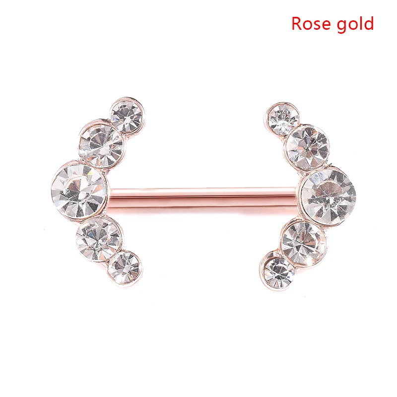 2 шт сексуальная прозрачная красочная Хрустальная подвеска сосок для пирсинга