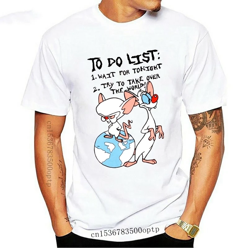

Новинка 2021 PINKY AND THE футболка BRAIN CARTOON USA SIZE EM1