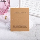 Карточки для ювелирных изделий ручной работы, из крафт-бумаги, 100 шт.