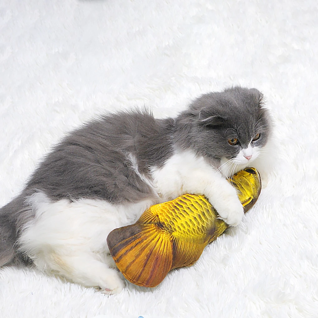 Мягкая плюшевая игрушка в форме рыбки для домашнего кота|Игрушки кошек| |