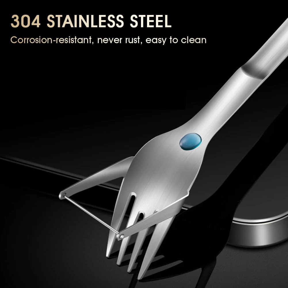 Портативная универсальная вилка для арбуза 2-в-1 лодочка резки фруктов детали