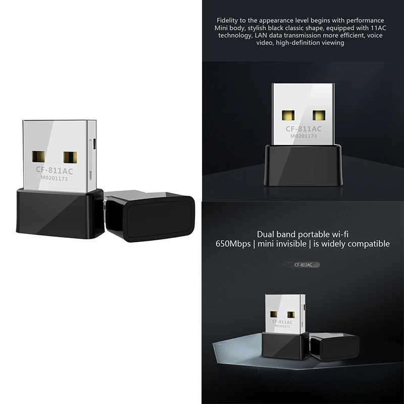 2 4 Мб/с USB беспроводной 5 8G и 8/10G Wifi адаптер высокоскоростная сетевая карта два
