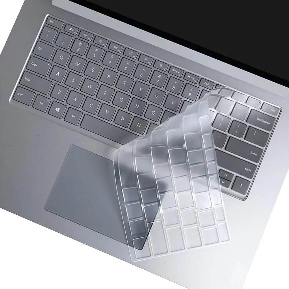 

Чехол для клавиатуры из ТПУ для 15,6-дюймового ноутбука Microsoft Surface 3 (выпущен на 13,5), Ультратонкий защитный чехол