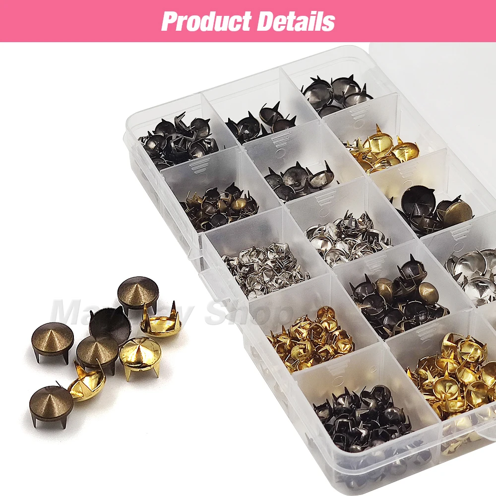 Пресс-форма для ручной работы круглые конические заклепки наборы шипов шпильки