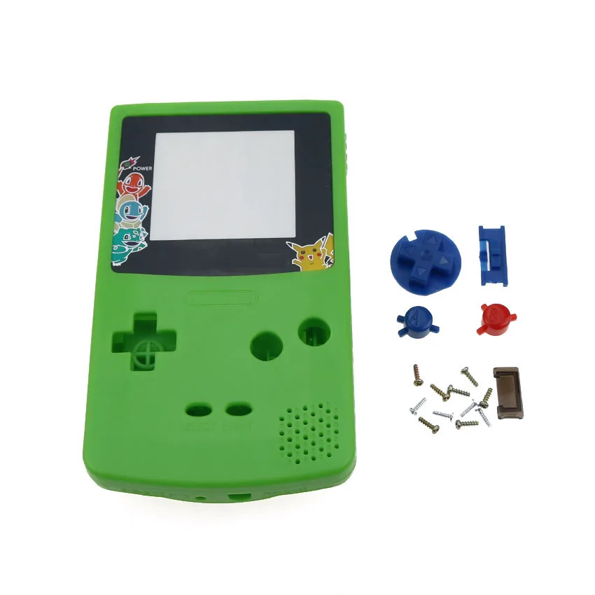 Сменный Чехол YuXi, пластиковая оболочка, чехол для nintendo, для Gameboy, классический, для консоль gbc, чехол, корпус - Цвет: Green PI