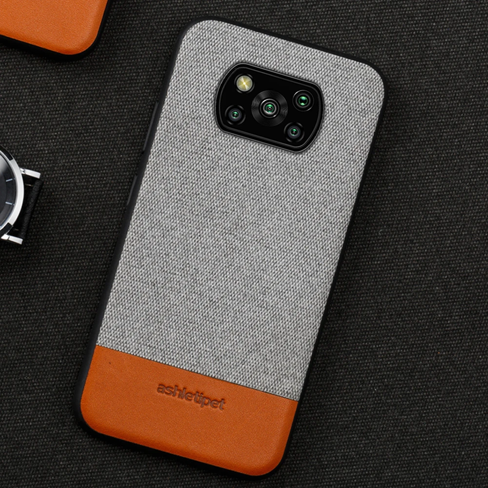 

Магнитный чехол из холста и кожи для Poco X3 Pro NFC F3 M3 Mi 11 10 9 9T 10T Lite, чехол для Xiaomi Redmi Note 9 Pro Note 10 8 pro