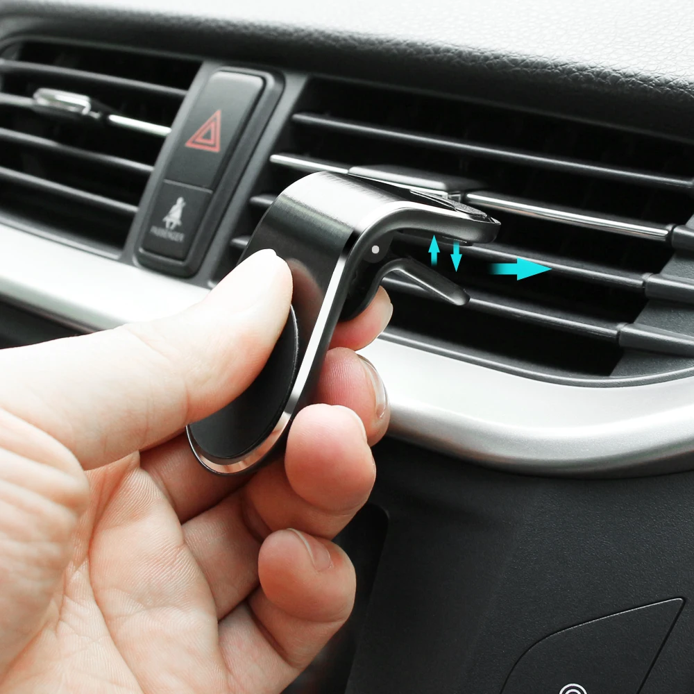 Металлический магнитный автомобильный держатель для телефона на магните peugeot 206